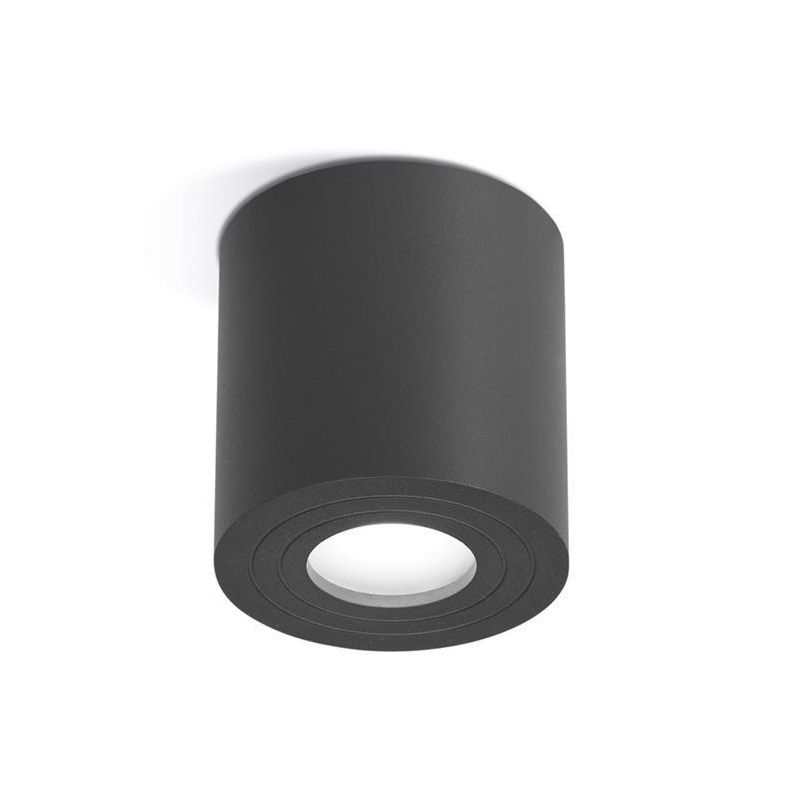 PLAFONIERA DA ESTERNO CILINDRICA IP65 ANTRACITE BIANCO O MARRONE ECONOMICA E MODERNA GEA LUCE - Cristalensi Shop Online