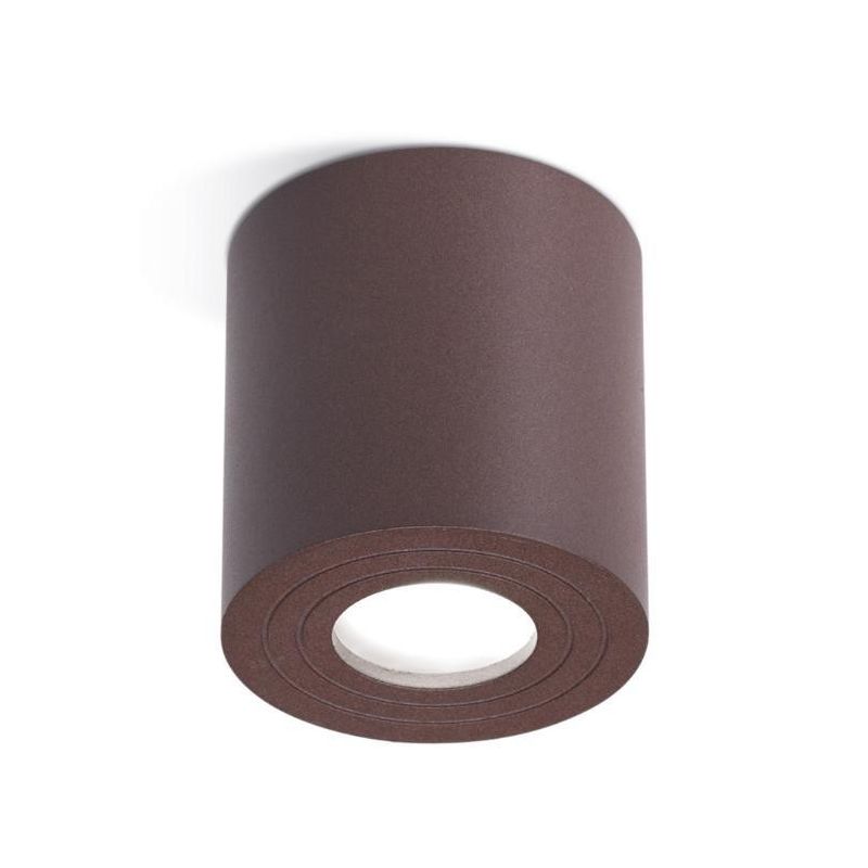 PLAFONIERA DA ESTERNO CILINDRICA IP65 ANTRACITE BIANCO O MARRONE ECONOMICA E MODERNA GEA LUCE - Cristalensi Shop Online