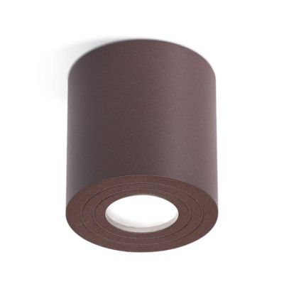 PLAFONIERA DA ESTERNO CILINDRICA IP65 ANTRACITE BIANCO O MARRONE ECONOMICA E MODERNA GEA LUCE - Cristalensi Shop Online