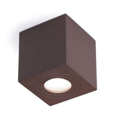 PLAFONIERA DA ESTERNO CUBICA IP65 ANTRACITE BIANCO O MARRONE ECONOMICA E MODERNA GEA LUCE - Cristalensi Shop Online