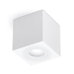 PLAFONIERA DA ESTERNO CUBICA IP65 ANTRACITE BIANCO O MARRONE ECONOMICA E MODERNA GEA LUCE - Cristalensi Shop Online 2