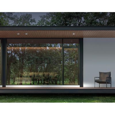 PLAFONIERA DA ESTERNO CUBICA IP65 ANTRACITE BIANCO O MARRONE ECONOMICA E MODERNA GEA LUCE - Cristalensi Shop Online