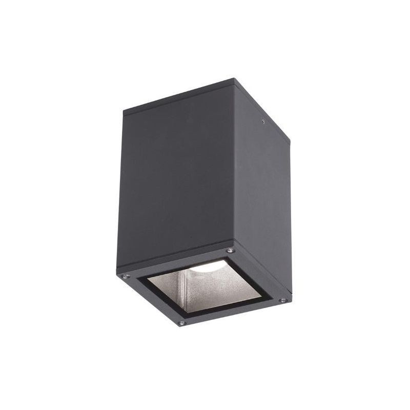 PICCOLA PLAFONIERA DA ESTERNO IP65 ANTRACITE BIANCO O RUGGINE ECONOMICA E MODERNA GEA LUCE - Cristalensi Shop Online