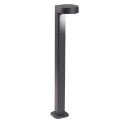 PALO DA ESTERNO H80 CM ANTRACITE IP65 METALLIZZATO LED 13W LUCE 4000K MODERNO GEA LUCE - Cristalensi Shop Online