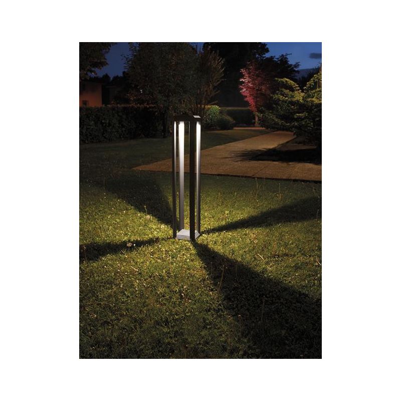 PALO H80 DA ESTERNI IP65 ANTRACITE LED 13W LUCE 4000K SQUADRATO MODERNO GEA LUCE - Cristalensi Shop Online