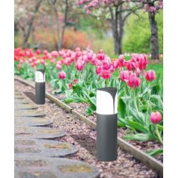 PICCOLO PALO H30 DA ESTERNO IP44 ANTRACITE BIANCO O GRIGIO MODERNO LAMPADINA E27 GEA LUCE GEA LUCE - Cristalensi Shop Online