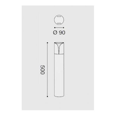 PALETTO H50 DA ESTERNO IP44 ANTRACITE BIANCO O GRIGIO MODERNO LAMPADINA E27 GEA LUCE GEA LUCE - Cristalensi Shop Online