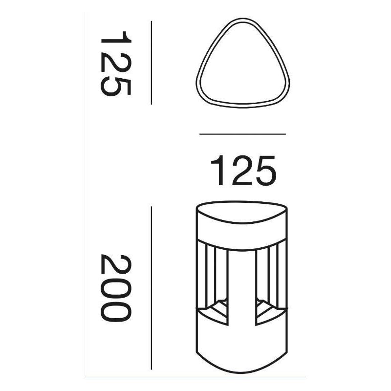PICCOLO LAMPIONCINO H20 DA ESTERNO IP54 ANTRACITE O GRIGIO MODERNO LAMPADINA GX53 GEA LUCE GEA LUCE - Cristalensi Shop Online