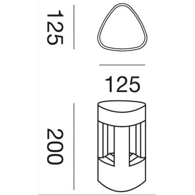 PICCOLO LAMPIONCINO H20 DA ESTERNO IP54 ANTRACITE O GRIGIO MODERNO LAMPADINA GX53 GEA LUCE GEA LUCE - Cristalensi Shop Online