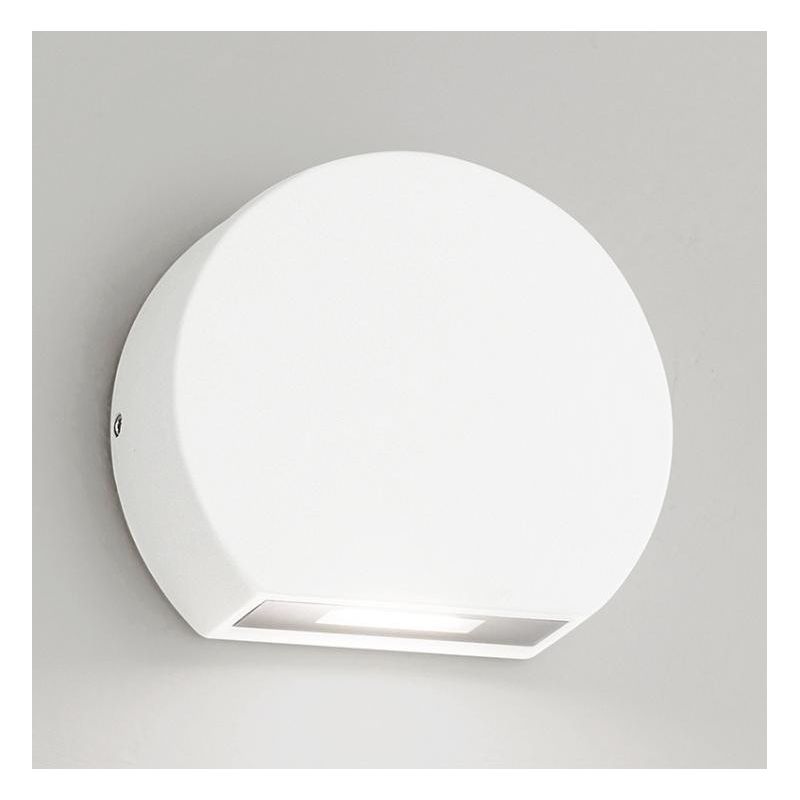 SEGNAPASSO DA ESTERNI TONDEGGIANTE LED 5W IP54 MODERNO BIANCO ANTRACITE ALLUMINIO O MARRONE GEA LUCE - Cristalensi Shop Online