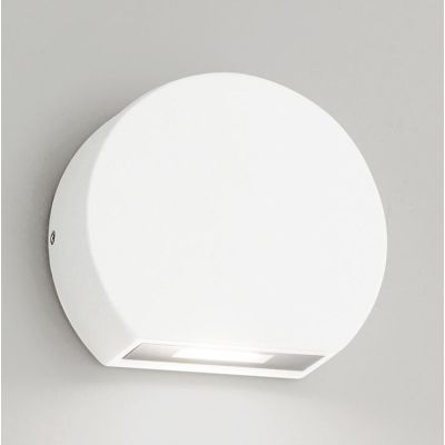 SEGNAPASSO DA ESTERNI TONDEGGIANTE LED 5W IP54 MODERNO BIANCO ANTRACITE ALLUMINIO O MARRONE GEA LUCE - Cristalensi Shop Online