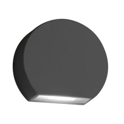 SEGNAPASSO DA ESTERNI TONDEGGIANTE LED 5W IP54 MODERNO BIANCO ANTRACITE ALLUMINIO O MARRONE GEA LUCE - Cristalensi Shop Online