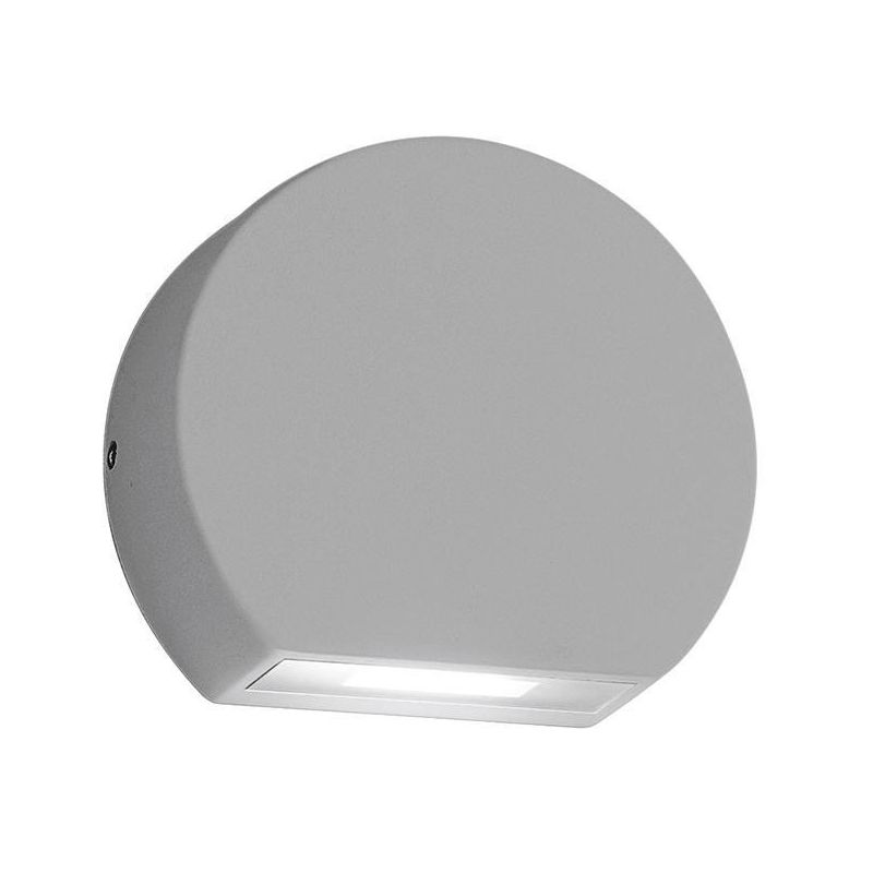 SEGNAPASSO DA ESTERNI TONDEGGIANTE LED 5W IP54 MODERNO BIANCO ANTRACITE ALLUMINIO O MARRONE GEA LUCE - Cristalensi Shop Online