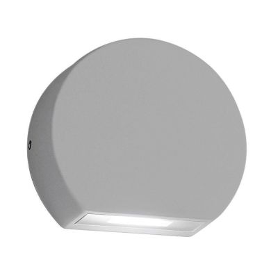 SEGNAPASSO DA ESTERNI TONDEGGIANTE LED 5W IP54 MODERNO BIANCO ANTRACITE ALLUMINIO O MARRONE GEA LUCE - Cristalensi Shop Online