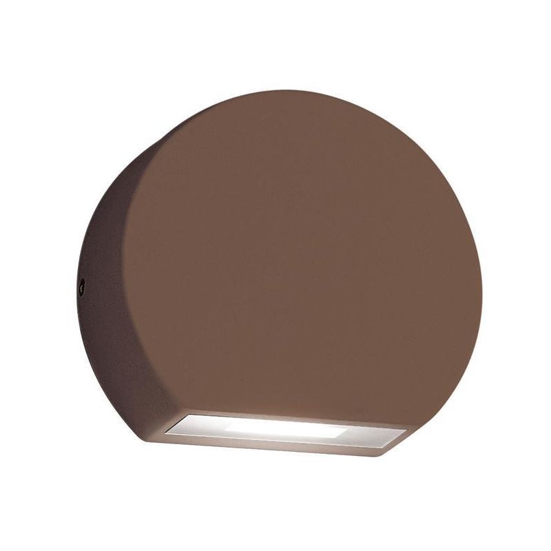 SEGNAPASSO DA ESTERNI TONDEGGIANTE LED 5W IP54 MODERNO BIANCO ANTRACITE ALLUMINIO O MARRONE GEA LUCE - Cristalensi Shop Online