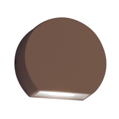 SEGNAPASSO DA ESTERNI TONDEGGIANTE LED 5W IP54 MODERNO BIANCO ANTRACITE ALLUMINIO O MARRONE GEA LUCE - Cristalensi Shop Online