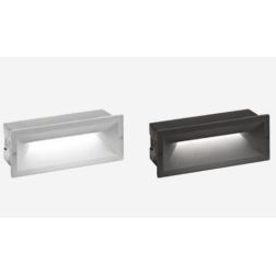 SEGNAPASSO DA INCASSO PER ESTERNI IP65 ANTRACITE O GRIGIO CON LED 13W LUCE 4000K GEA LUCE - Cristalensi Shop Online