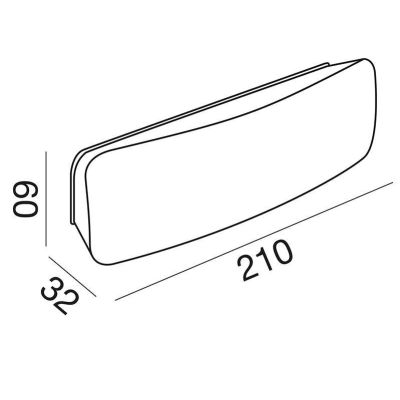 APPLIQUE SEGNAPASSO DA ESTERNI IP54 MATERIALE PLASTICO ANTRACITE CON LED 7W LUCE 4000K MODERNO GEA LUCE - Cristalensi Shop Onlin