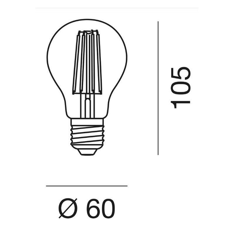 LAMPADINA ATTACCO E27 LED 8W LUCE 2700K CON VETRO SPECCHIATO RAME DURATA 15000 ORE GEA LUCE - Cristalensi Shop Online