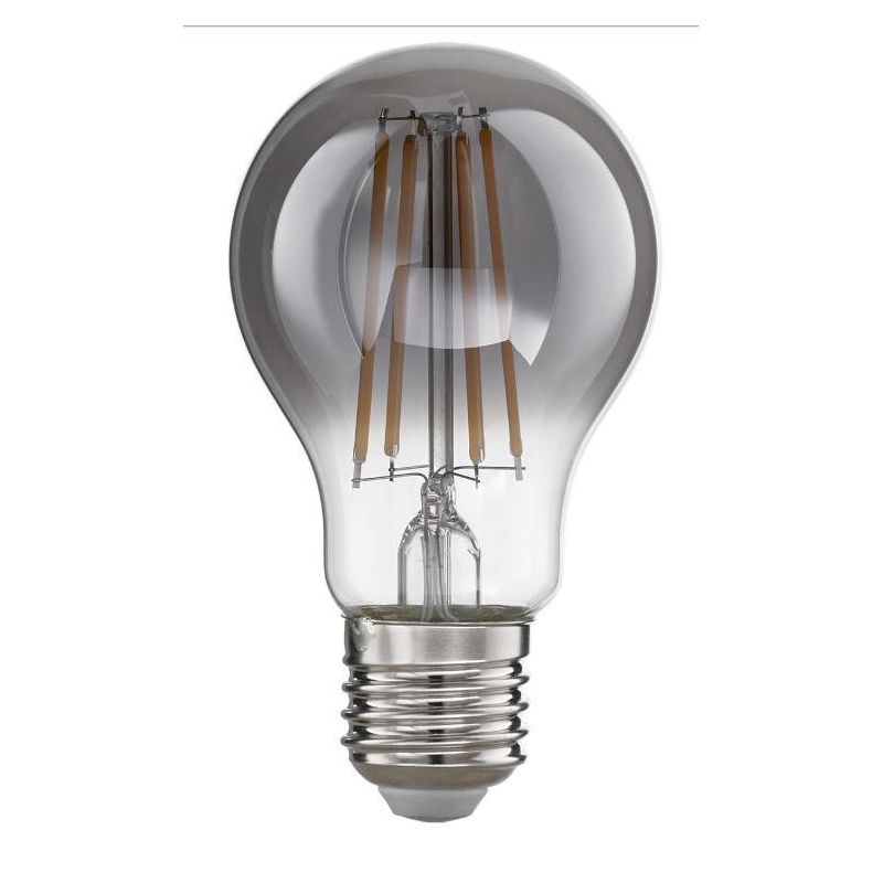 LAMPADINA ATTACCO E27 LED 8W LUCE 2700K CON VETRO FUME DURATA 15000 ORE GEA LUCE - Cristalensi Shop Online