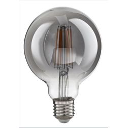 LAMPADINA A SFERA ATTACCO E27 LED 12W LUCE 2700K CON VETRO FUME DURATA 15000 ORE GEA LUCE - Cristalensi Shop Online