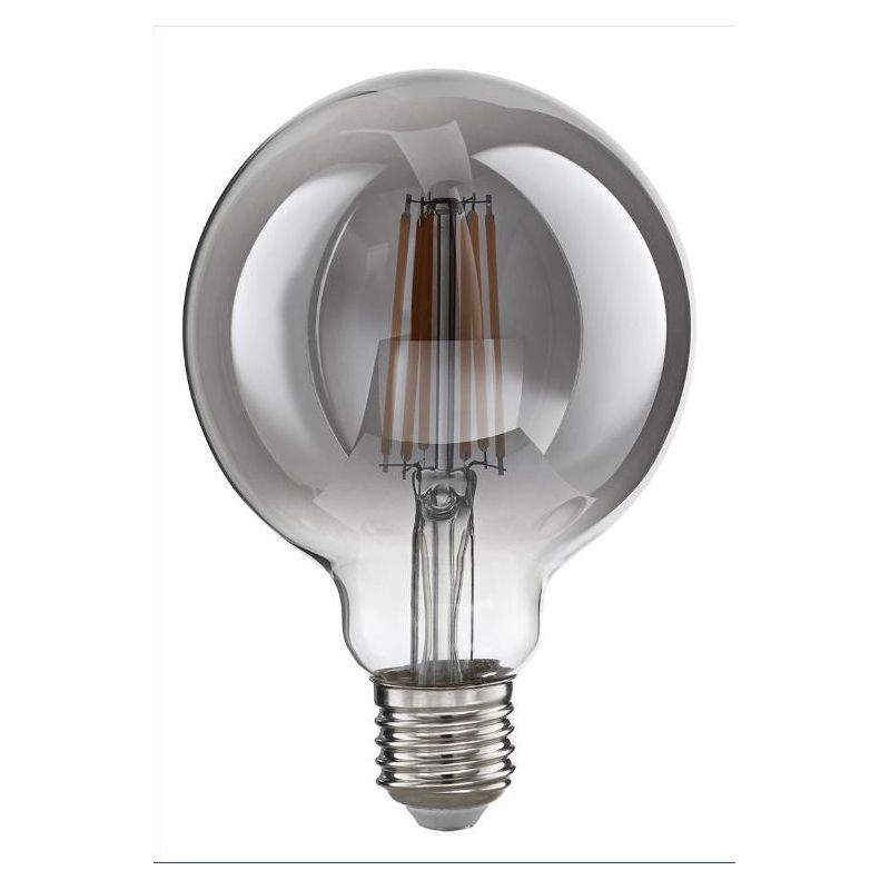 LAMPADINA A SFERA ATTACCO E27 LED 12W LUCE 2700K CON VETRO FUME DURATA 15000 ORE GEA LUCE - Cristalensi Shop Online