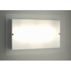 FLAT PLAFONIERA IN VETRO RETTANGOLARE MEDIA Illuminando - Cristalensi Shop Online 2