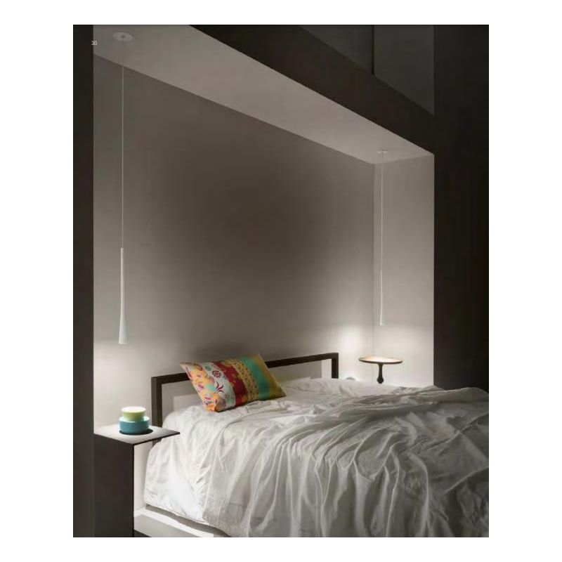 DAFNE SPI SOSPENSIONE DA INCASSO MODERNA METALLO BIANCO,ORO O NERO LED 7W DELLA GEA LUCE GEA LUCE - Cristalensi Shop Online