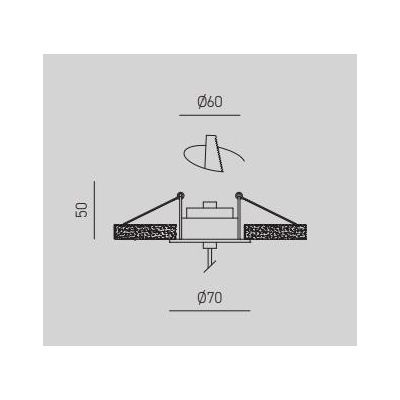 DAFNE SPI SOSPENSIONE DA INCASSO MODERNA METALLO BIANCO,ORO O NERO LED 7W DELLA GEA LUCE GEA LUCE - Cristalensi Shop Online
