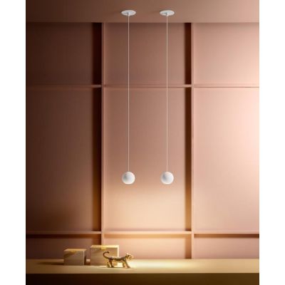GUYA SOSPENSIONE DA INCASSO A SFERA MODERNA METALLO BIANCO,ORO O NERO LED 8W DELLA GEA LUCE GEA LUCE - Cristalensi Shop Online