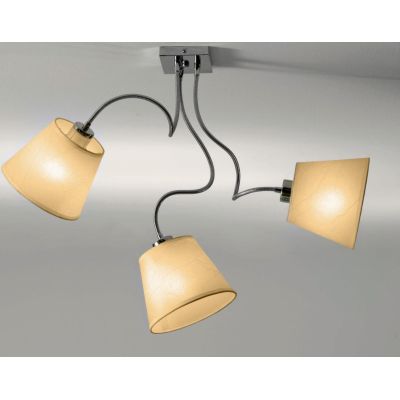 SOFT PLAFONIERA CON PARALUMI IN PERGAMENA E BRACCI FLESSIBILI Illuminando - Cristalensi Shop Online