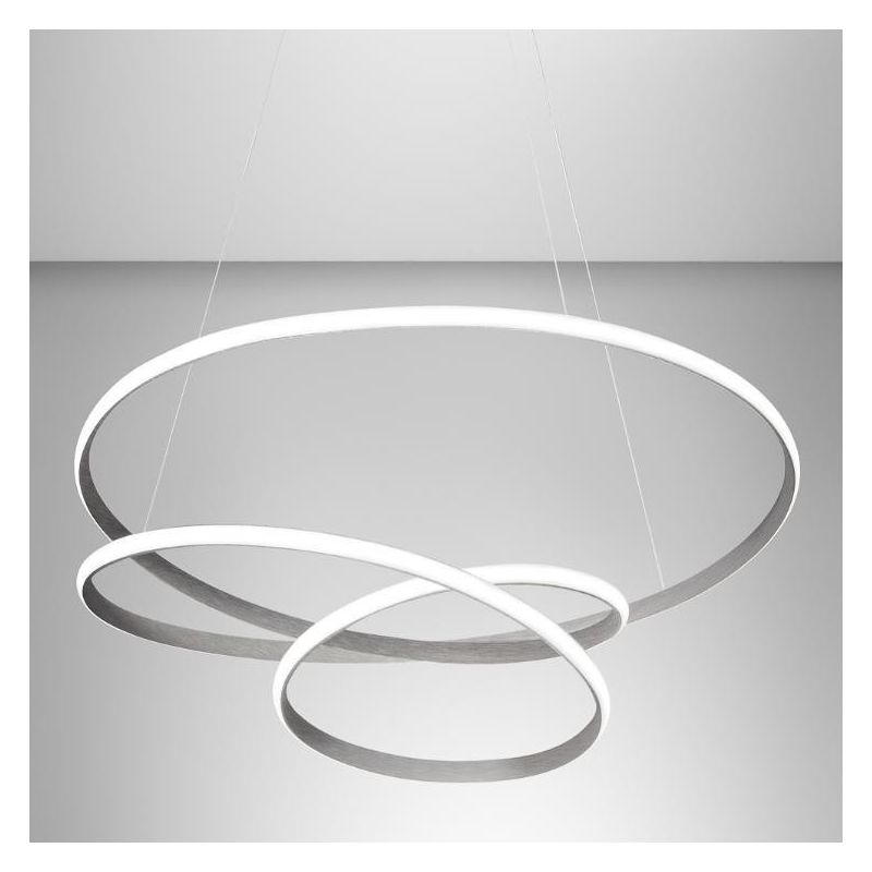 DIVA SS SOSPENSIONE MODERNA GEA LUCE LED 80W LUCE 3000K DIMMERABILE 3 FINITURE COLORE GEA LUCE - Cristalensi Shop Online