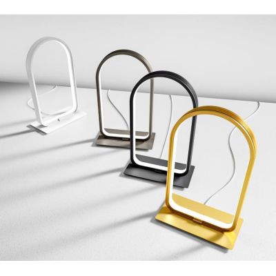 NICOLE LAMPADA DA TAVOLO MODERNA 4 COLORI LED 12W LUCE 3000K DIMMERABILE GEA LUCE GEA LUCE - Cristalensi Shop Online
