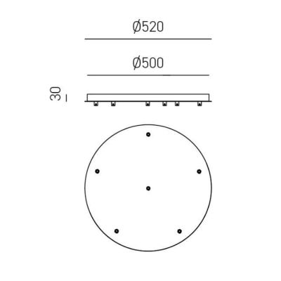 ALICE 6 LUCI SOSPENSIONE DECENTRATA IN METALLO NERO E VETRI BALLOTON FUME DELLA GEA LUCE GEA LUCE - Cristalensi Shop Online
