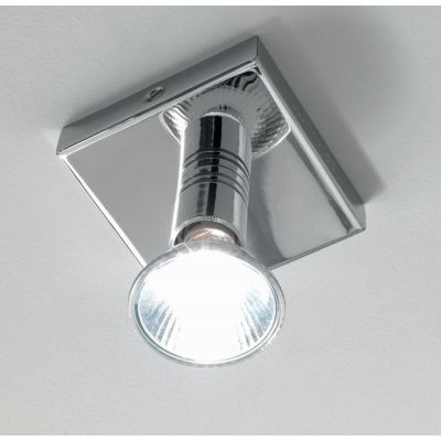 SEMPLICE PLAFONIERA PICCOLA CROMO CON LAMPADINA LED 7W Illuminando - Cristalensi Shop Online
