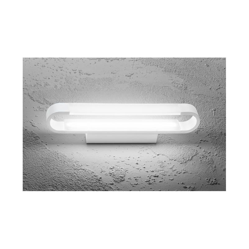 RING LAMPADA DA SPECCHIO IN METALLO BIANCO IP44 LED 12W LUCE 3000K O 4000K LUNGHEZZA CM 42 GEA LUCE - Cristalensi Shop Online