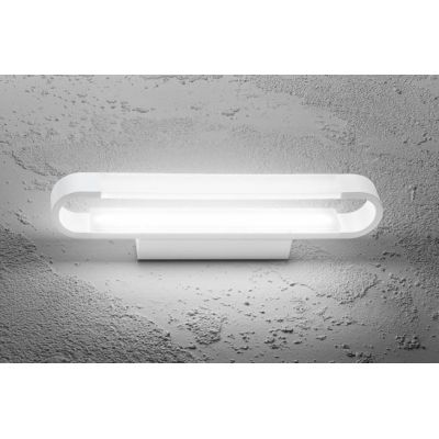 RING LAMPADA DA SPECCHIO IN METALLO BIANCO IP44 LED 12W LUCE 3000K O 4000K LUNGHEZZA CM 42 GEA LUCE - Cristalensi Shop Online