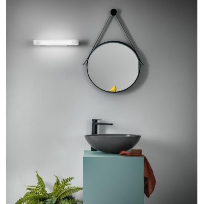 RING LAMPADA DA SPECCHIO IN METALLO BIANCO IP44 LED 12W LUCE 3000K O 4000K LUNGHEZZA CM 42 GEA LUCE - Cristalensi Shop Online
