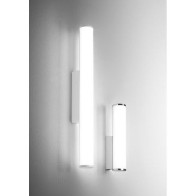 POLAR LAMPADA DA SPECCHIO IN METALLO BIANCO O CROMO IP44 LED 14W LUCE 3000K ALTEZZA CM 60 GEA LUCE - Cristalensi Shop Online