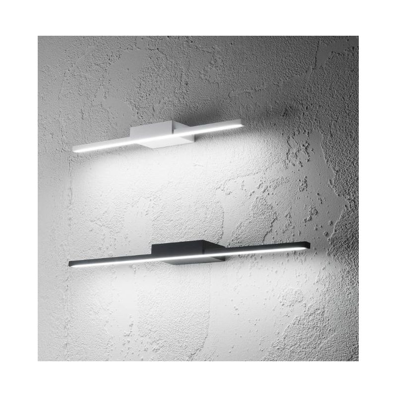 ONE APPLIQUE PER SPECCHIO DA BAGNO MODERNA IP44 LED 16W BIANCO O NERO LUCE 3000K GEA LUCE - Cristalensi Shop Online