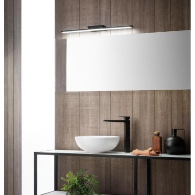 ONE APPLIQUE PER SPECCHIO DA BAGNO MODERNA IP44 LED 16W BIANCO O NERO LUCE 3000K GEA LUCE - Cristalensi Shop Online