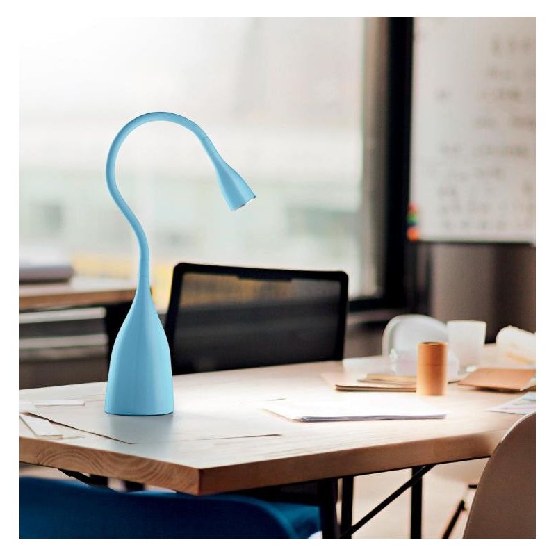 NEKKAR LAMPADA DA TAVOLO A LED 5W LUCE 3000K CON BRACCIO FLESSIBILE IN 4 COLORI GEA LUCE GEA LUCE - Cristalensi Shop Online