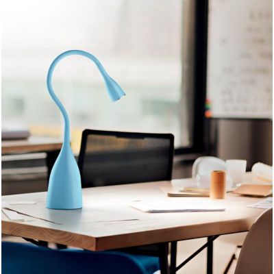 NEKKAR LAMPADA DA TAVOLO A LED 5W LUCE 3000K CON BRACCIO FLESSIBILE IN 4 COLORI GEA LUCE GEA LUCE - Cristalensi Shop Online