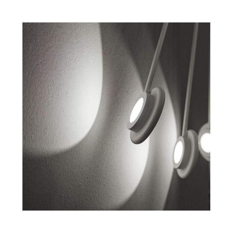 HELIX PLAFONIERA APPLIQUE CON LED 10X2W LUCE 3000K MODERNA BIANCA O NERA Vivida International - Cristalensi Shop Online