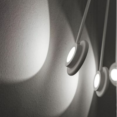 HELIX PLAFONIERA APPLIQUE CON LED 10X2W LUCE 3000K MODERNA BIANCA O NERA Vivida International - Cristalensi Shop Online