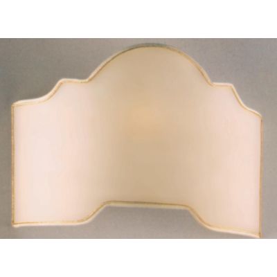 VENTOLA 40 CM DIAMETRO SAGOMATA IN PERGAMENA AVORIO BORDINO ORO Illuminando - Cristalensi Shop Online