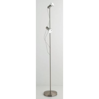ZEUS PIANTANA 2 LUCI CON FARETTI DIREZIONABILI DI COLORE NICHEL SATINATO Illuminando - Cristalensi Shop Online