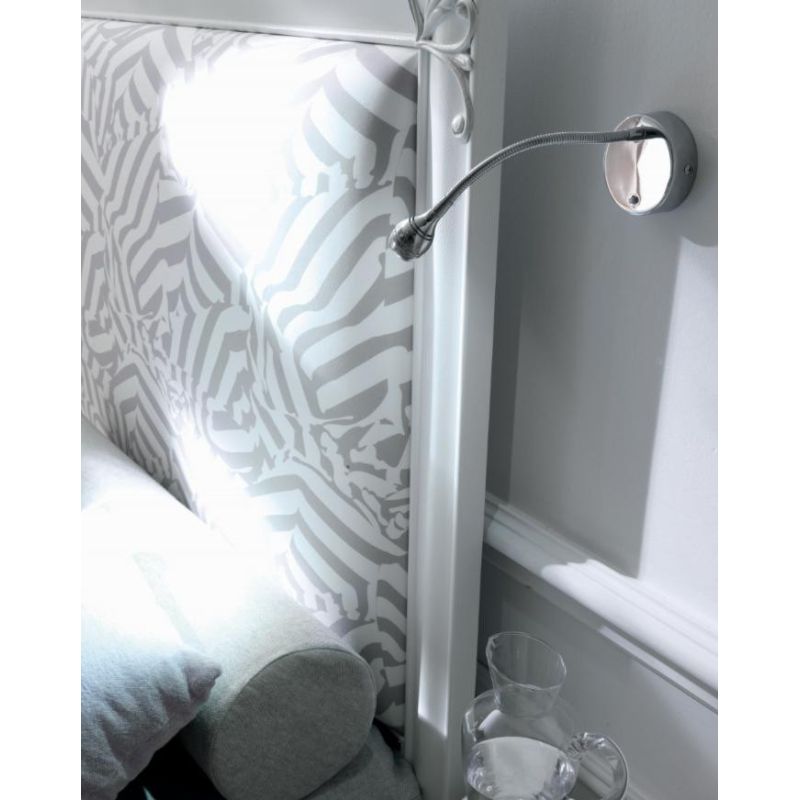 ZIP LED INTEGRATO DA 2W CON FLESSIBILE IN METALLO CROMATO Illuminando - Cristalensi Shop Online