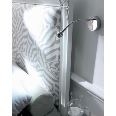 ZIP LED INTEGRATO DA 2W CON FLESSIBILE IN METALLO CROMATO Illuminando - Cristalensi Shop Online