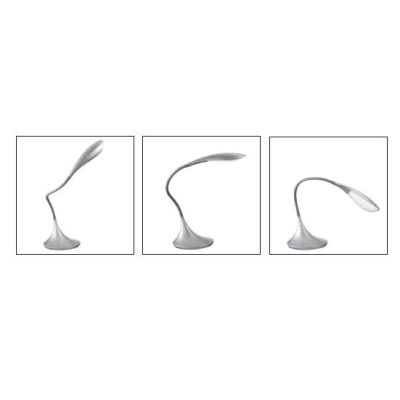 LAMPADA DA TAVOLO A LED 4,5W 3000K CON BRACCIO FLESSIBILE ROSSA,GRIGIA,ORO,BIANCA OPPURE NERA GEA LUCE - Cristalensi Shop Online